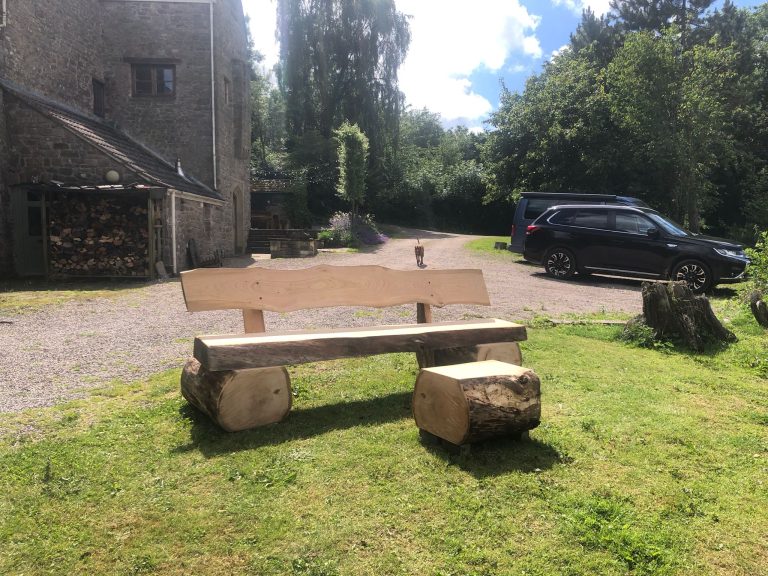Rustic Cherry Bench